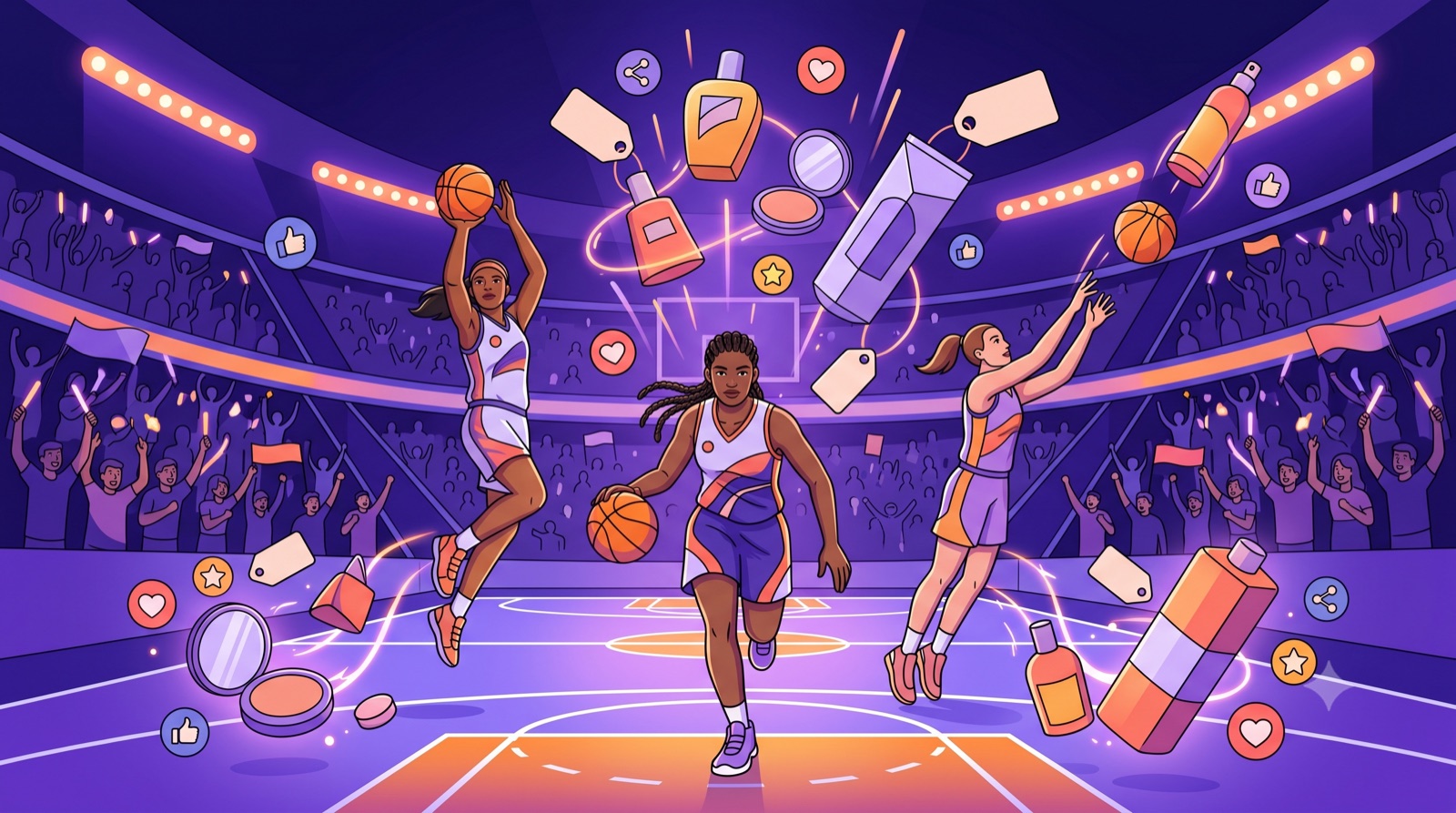 P&G выводит несколько брендов в партнёрство с WNBA